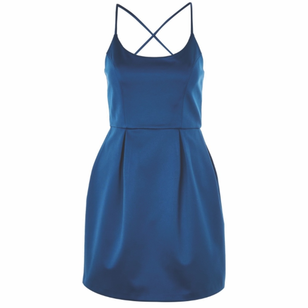 Topshop blue mini dress - Picture 2 of 4